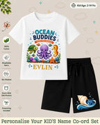 Ocean Theme Custom Kid's Co-ord Set Swiftsoul