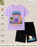 Ocean Theme Custom Kid's Co-ord Set Swiftsoul