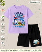 Ocean Theme Custom Kid's Co-ord Set Swiftsoul