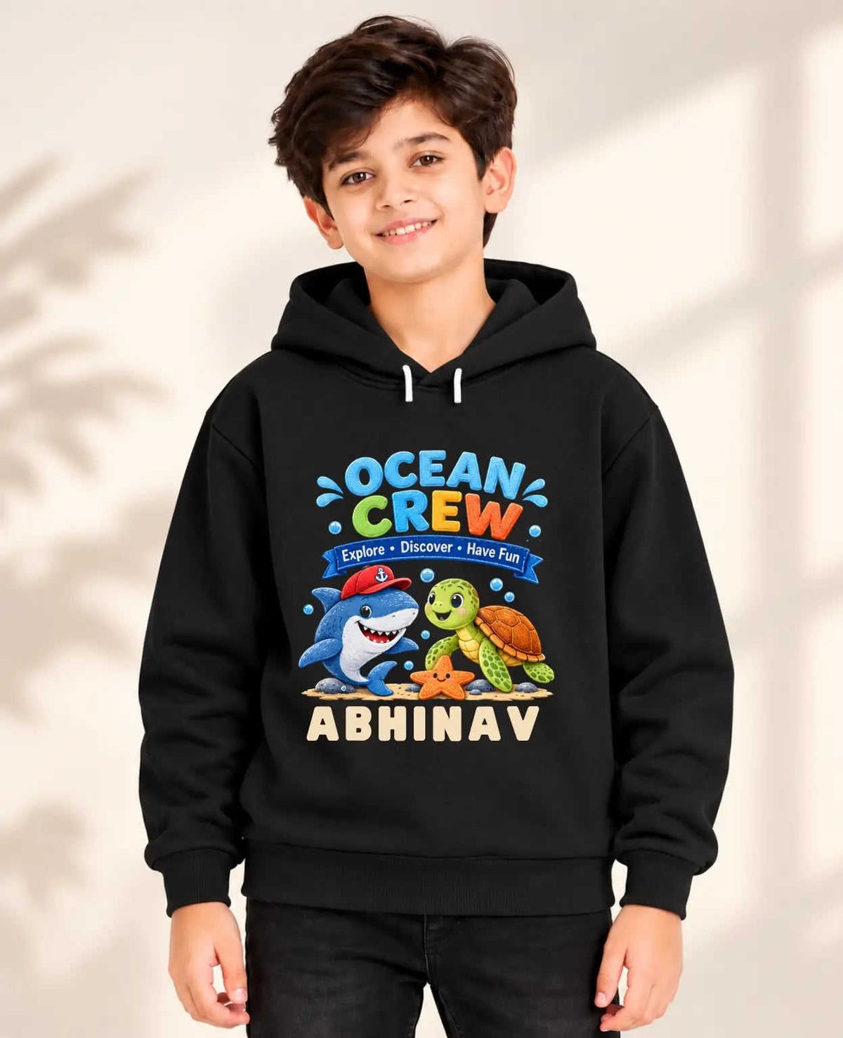 Ocean Theme Kid Cotton Tshirt & Hoodie Swiftsoul