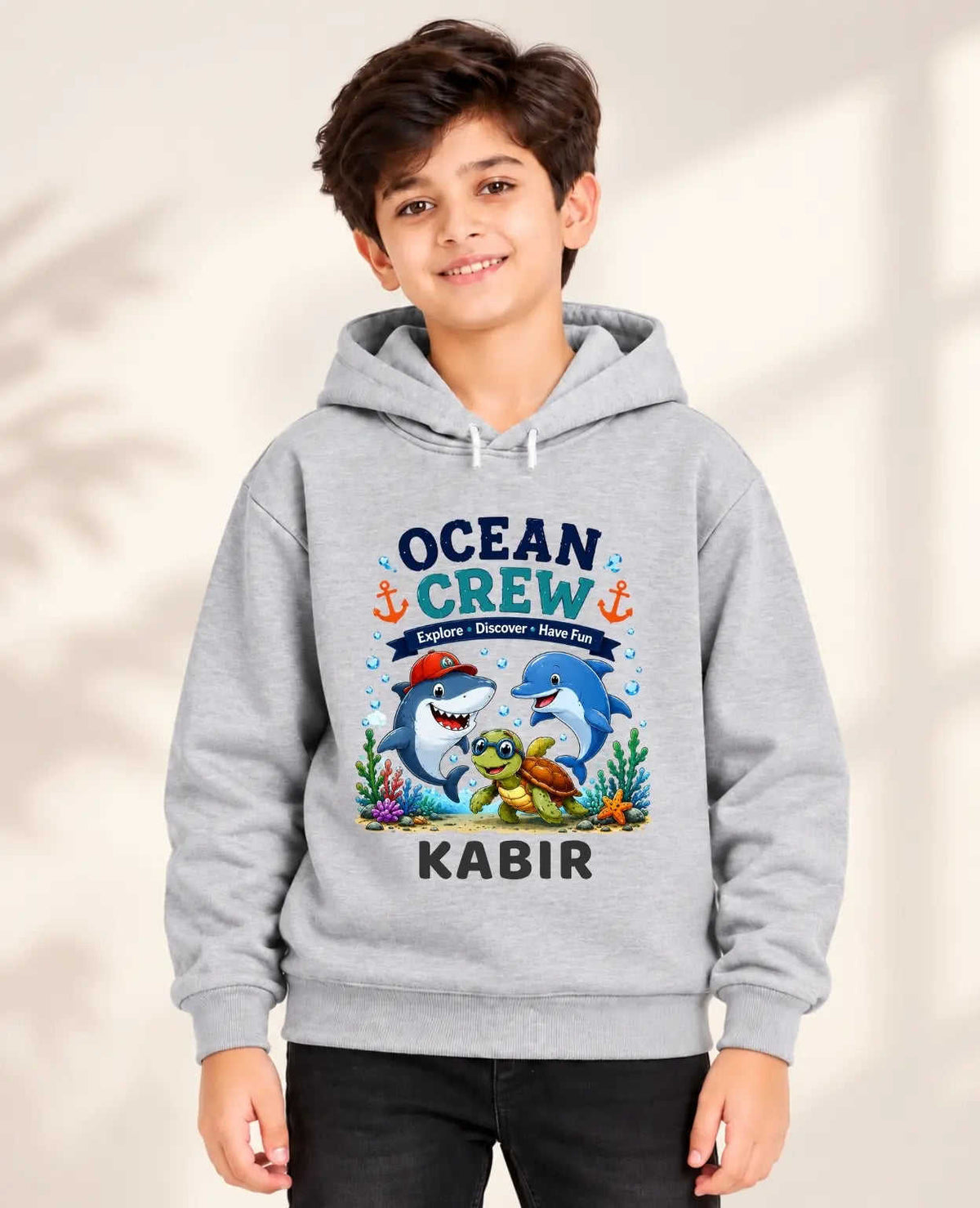 Ocean Theme Kid Cotton Tshirt & Hoodie Swiftsoul