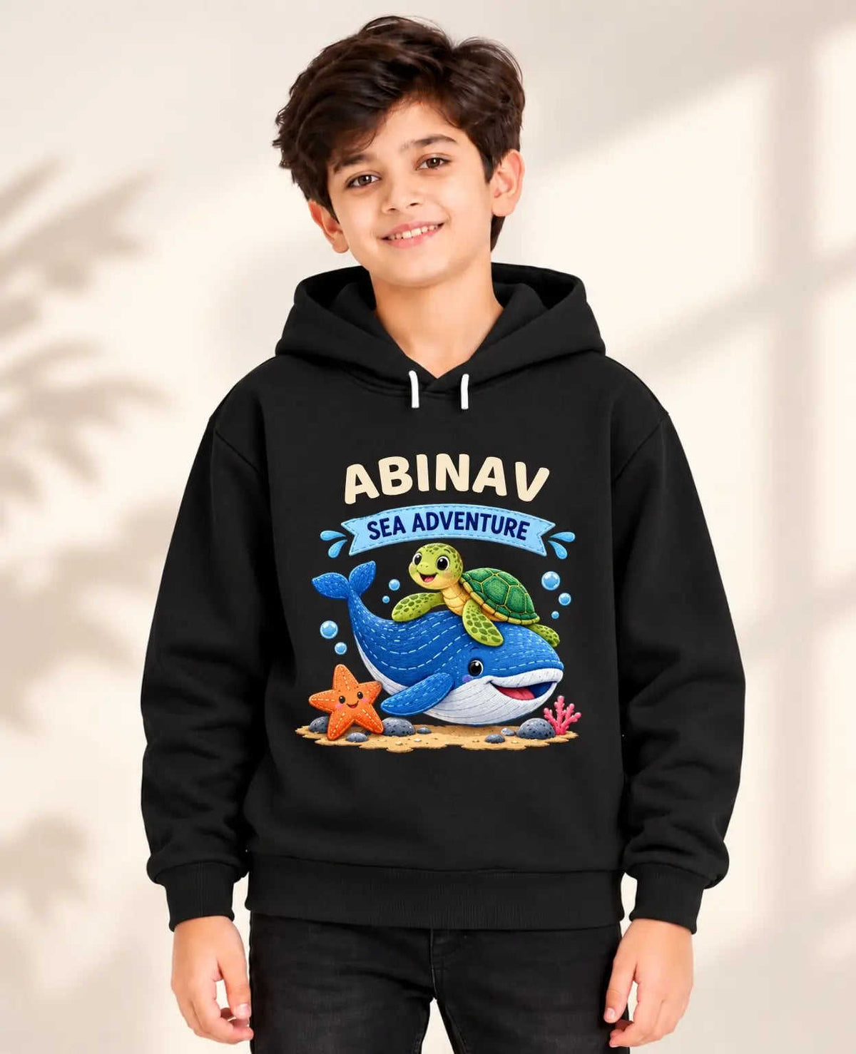 Ocean Theme Kid Cotton Tshirt & Hoodie Swiftsoul
