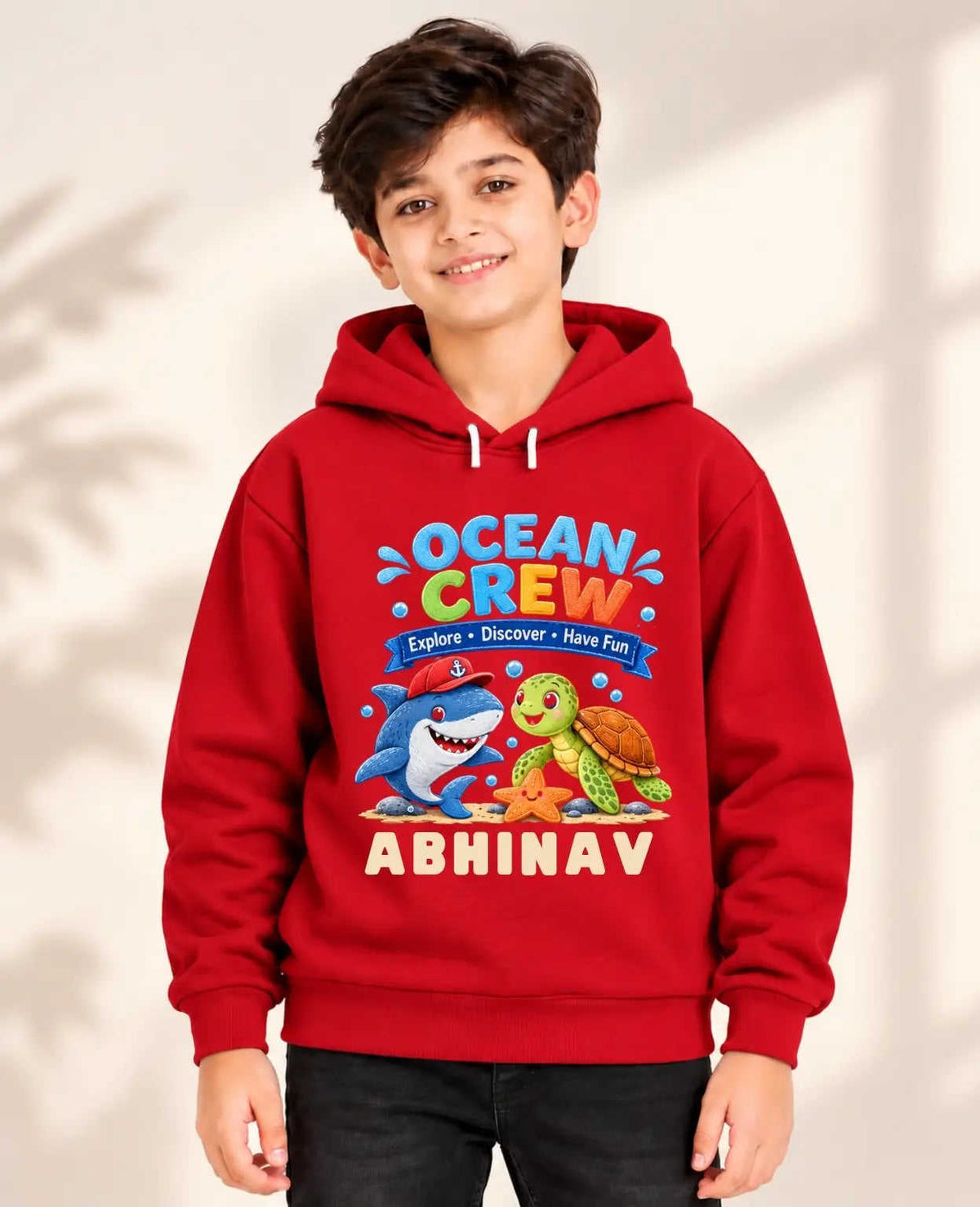 Ocean Theme Kid Cotton Tshirt & Hoodie Swiftsoul