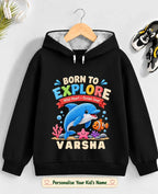 Ocean Theme Kid Cotton Tshirt & Hoodie Swiftsoul