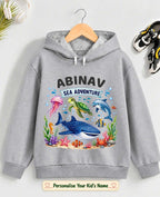 Ocean Theme Kid Cotton Tshirt & Hoodie Swiftsoul