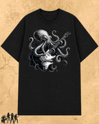 Octopus Guitar Rock Cotton Tshirt Billien LLC 