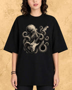 Octopus Guitar Rock Cotton Tshirt Billien LLC 