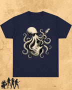 Octopus Guitar Rock Cotton Tshirt Billien LLC 