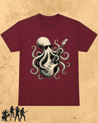 Octopus Guitar Rock Cotton Tshirt Billien LLC 