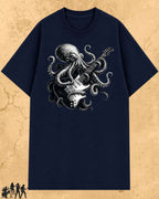 Octopus Guitar Rock Cotton Tshirt Billien LLC 