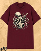 Octopus Guitar Rock Cotton Tshirt Billien LLC 