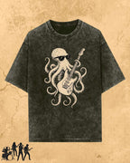 Octopus Guitar Rock Cotton Tshirt Billien LLC 