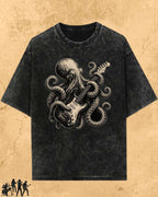 Octopus Guitar Rock Cotton Tshirt Billien LLC 