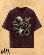 Octopus Guitar Rock Cotton Tshirt Billien LLC 