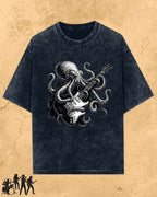 Octopus Guitar Rock Cotton Tshirt Billien LLC 
