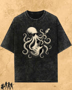 Octopus Guitar Rock Cotton Tshirt Billien LLC 
