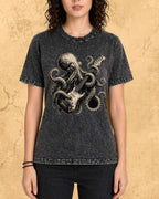 Octopus Guitar Rock Cotton Tshirt Billien LLC 