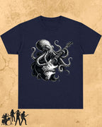 Octopus Guitar Rock Cotton Tshirt Billien LLC 