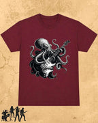 Octopus Guitar Rock Cotton Tshirt Billien LLC 