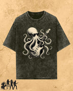 Octopus Guitar Rock Cotton Tshirt Billien LLC 
