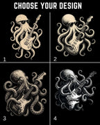 Octopus Guitar Rock Cotton Tshirt