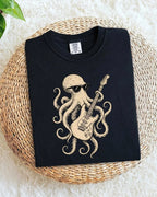 Octopus Guitar Rock Cotton Tshirt Swiftsoul