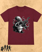 Octopus Guitar Rock Cotton Tshirt Swiftsoul