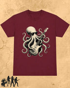 Octopus Guitar Rock Cotton Tshirt Swiftsoul