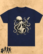 Octopus Guitar Rock Cotton Tshirt Swiftsoul