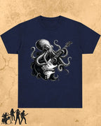 Octopus Guitar Rock Cotton Tshirt Swiftsoul