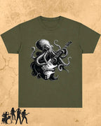 Octopus Guitar Rock Cotton Tshirt Swiftsoul
