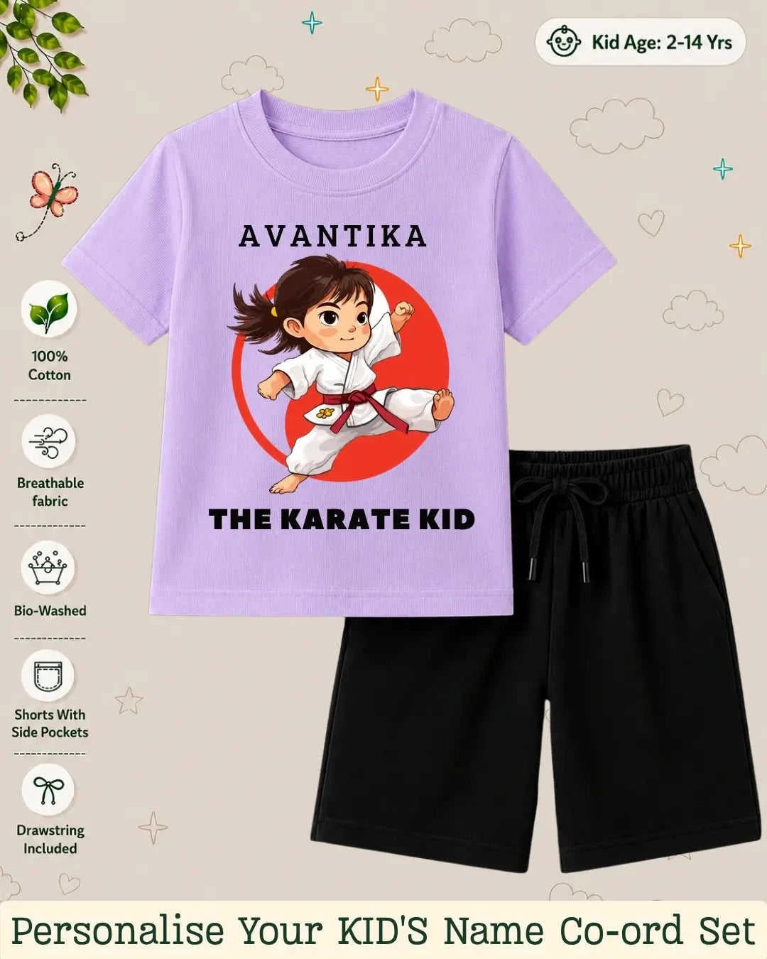 Pirates & Karate Theme Kid Co-ord Set Swiftsoul