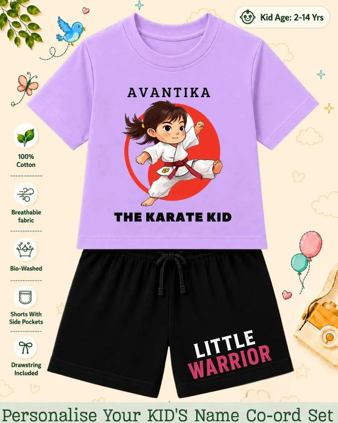 Pirates & Karate Theme Kid's Co-ord Set Swiftsoul