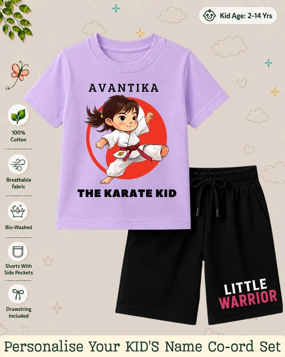 Pirates & Karate Theme Kid's Co-ord Set Swiftsoul