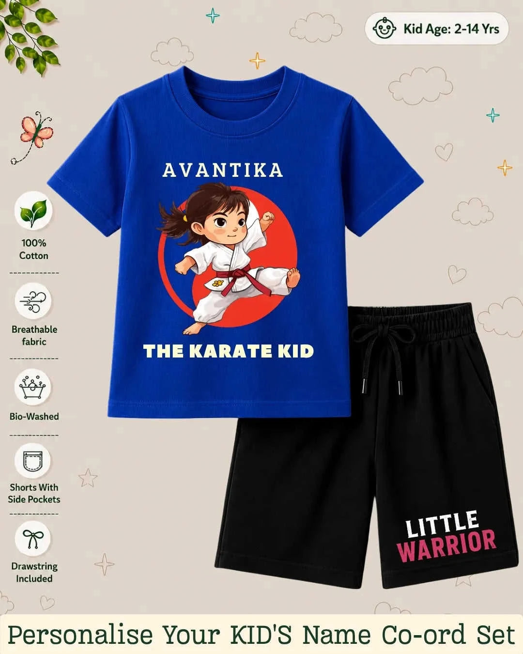Pirates & Karate Theme Kid's Co-ord Set Swiftsoul