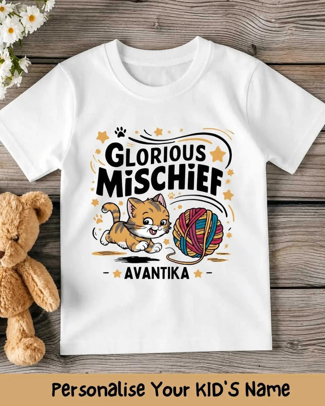 Playful Custom Kid Cotton Tshirt Swiftsoul 