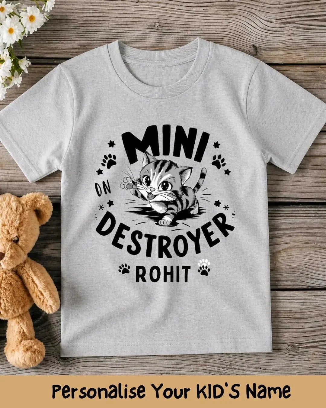 Playful Custom Kid Cotton Tshirt Swiftsoul 