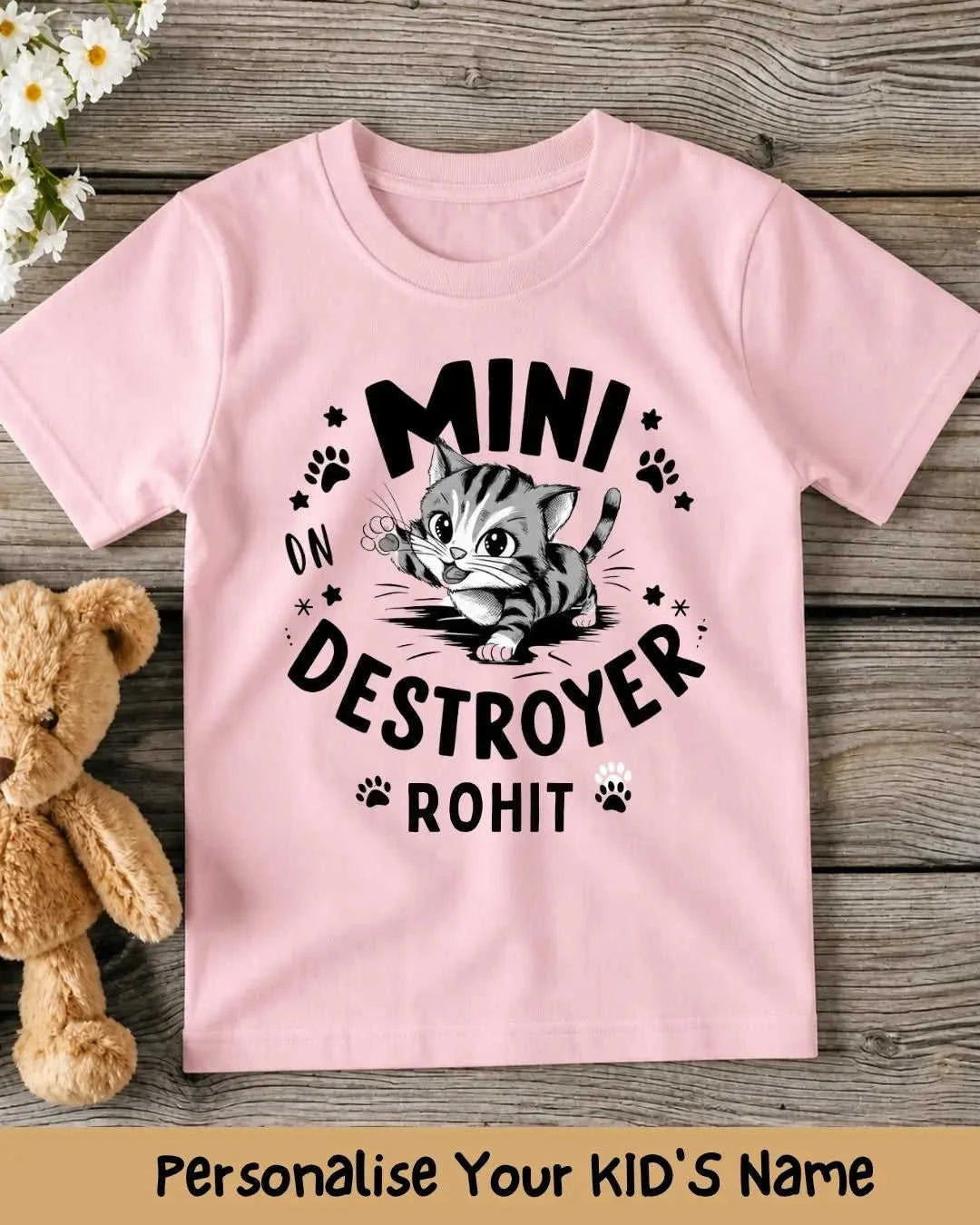 Playful Custom Kid Cotton Tshirt Swiftsoul 