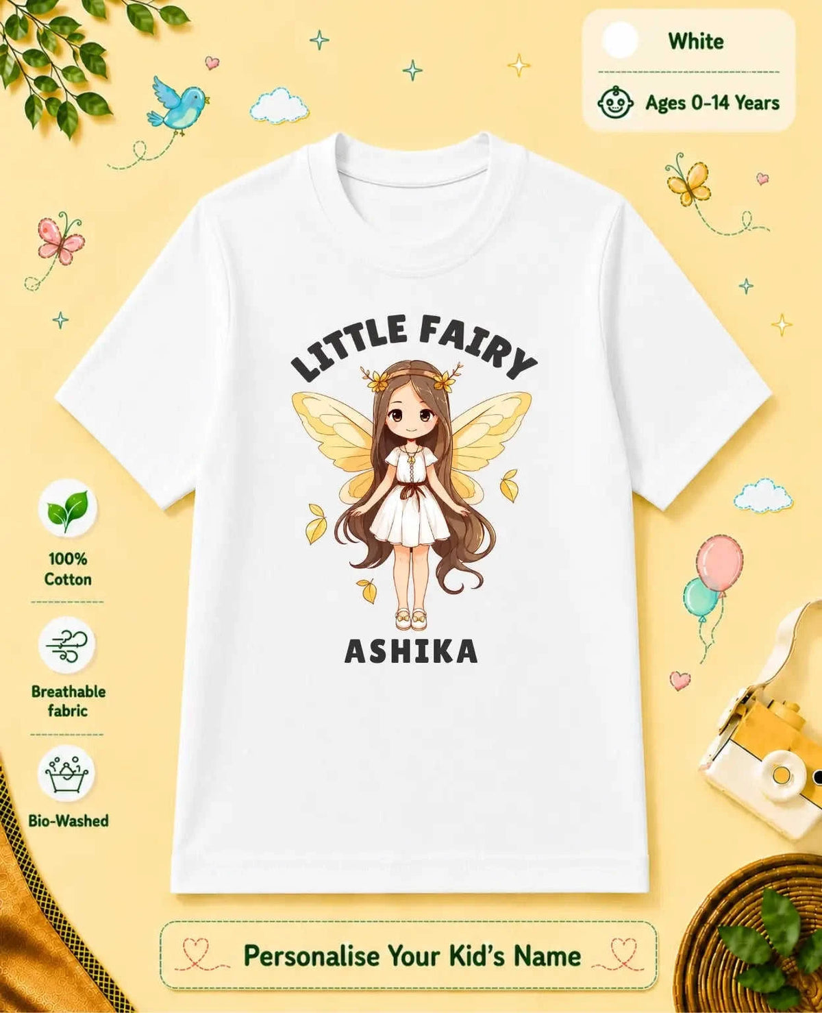 Princess Custom Kid Cotton Tshirt Swiftsoul