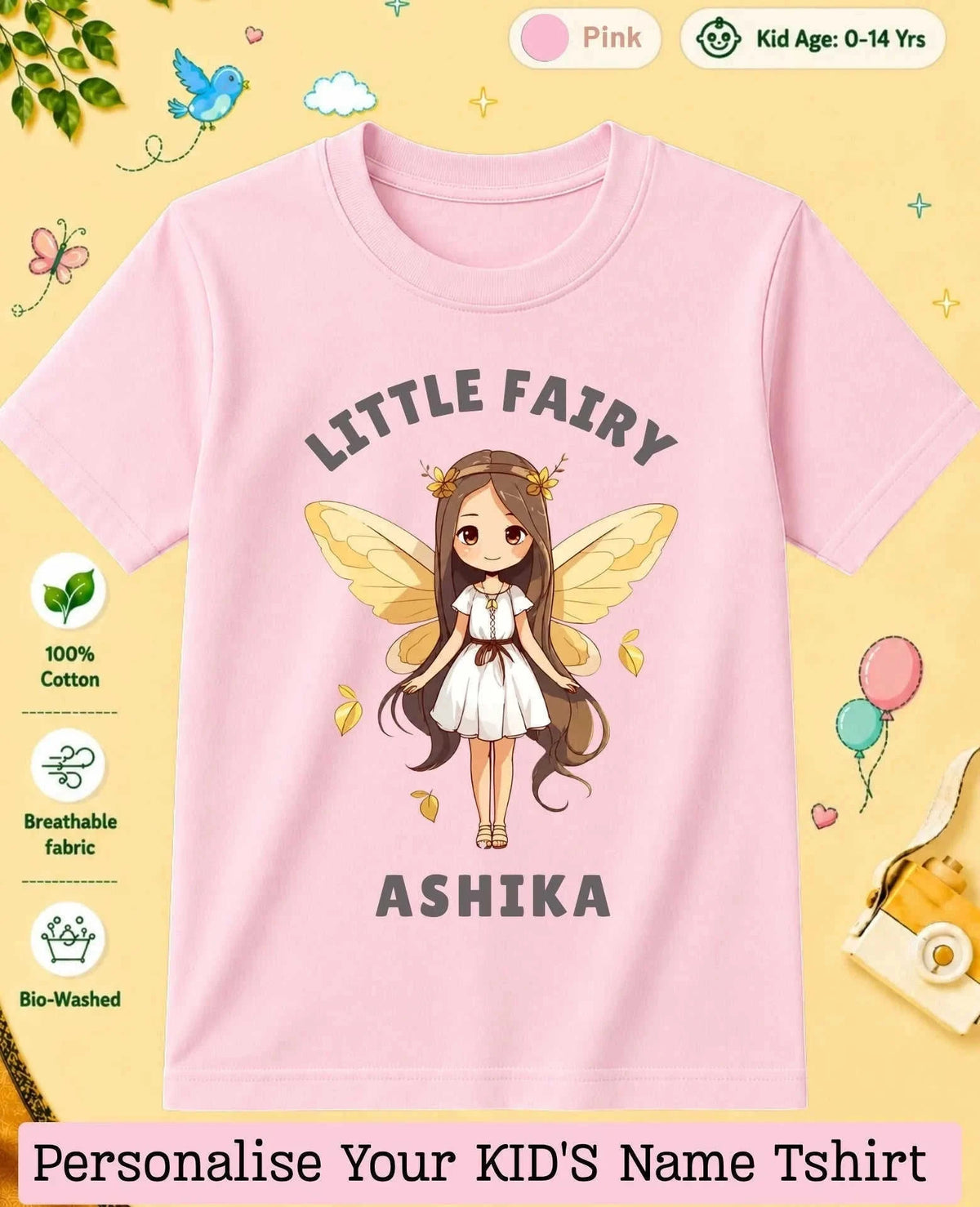 Princess Custom Kid Cotton Tshirt Swiftsoul