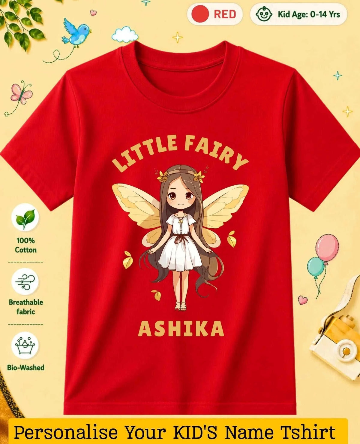 Princess Custom Kid Cotton Tshirt Swiftsoul