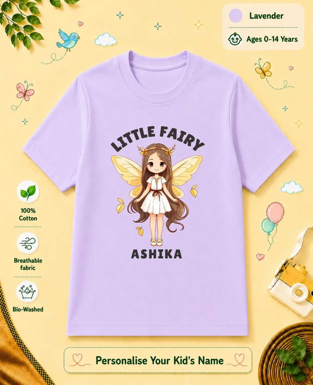 Princess Custom Kid Cotton Tshirt Swiftsoul