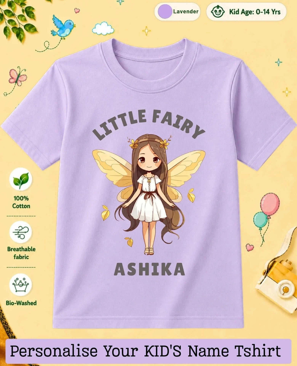 Princess Custom Kid Cotton Tshirt Swiftsoul