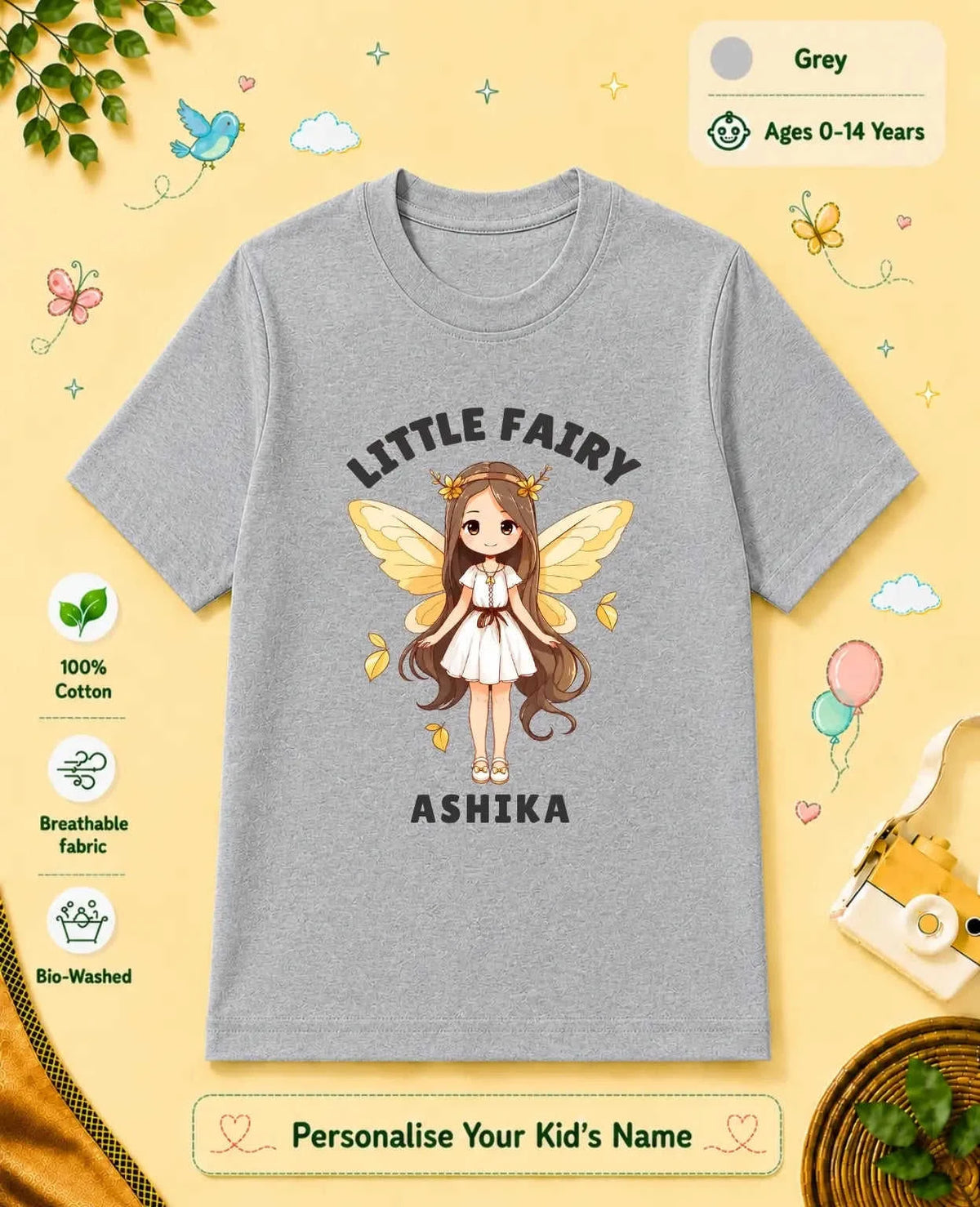 Princess Custom Kid Cotton Tshirt Swiftsoul