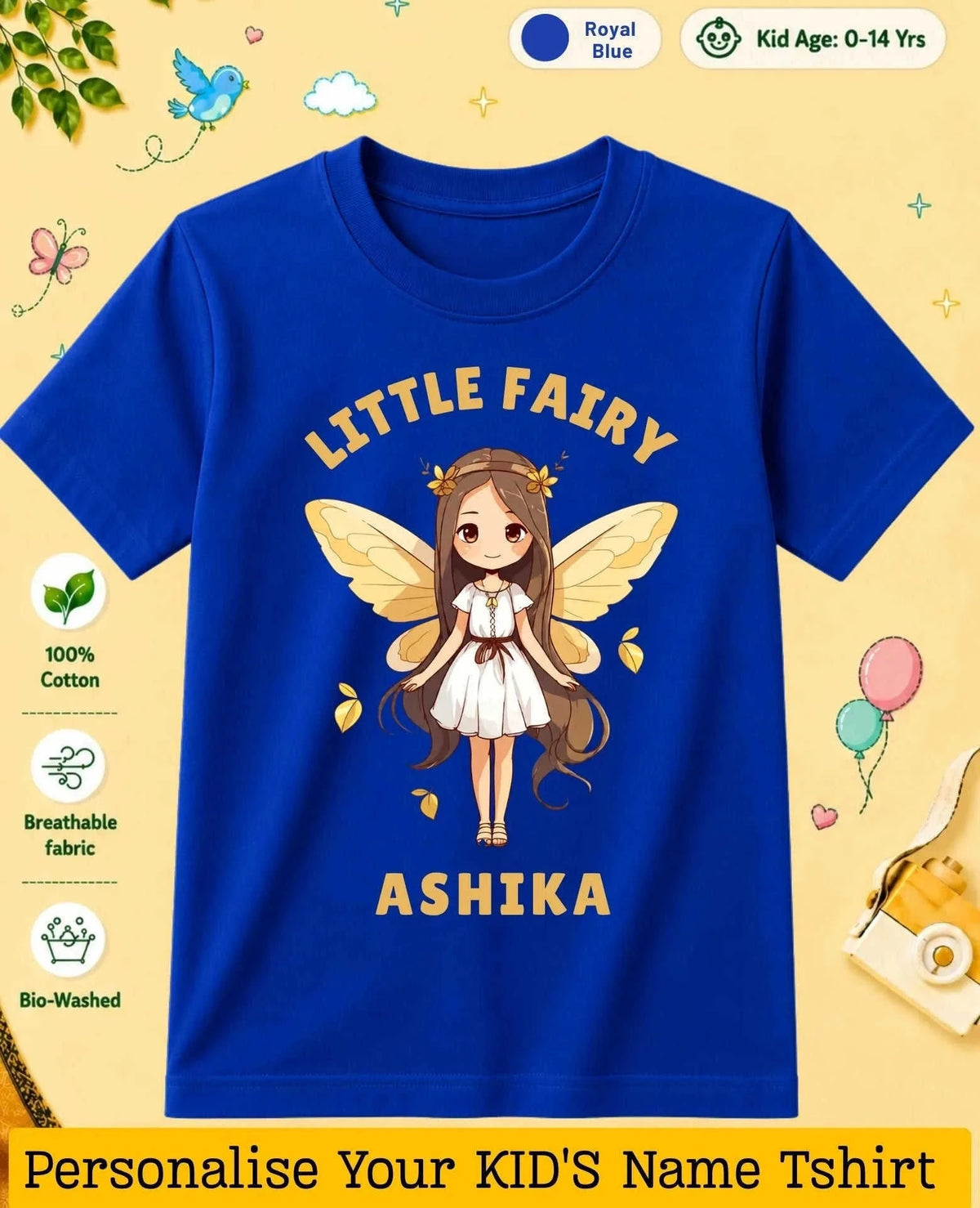 Princess Custom Kid Cotton Tshirt Swiftsoul