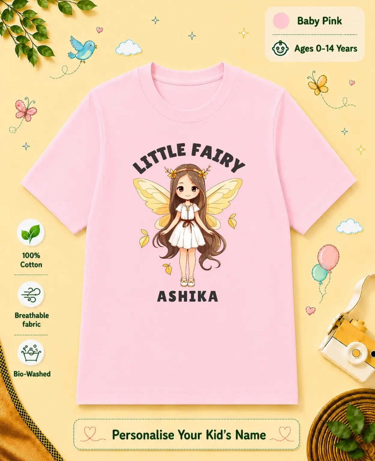 Princess Custom Kid Cotton Tshirt Swiftsoul