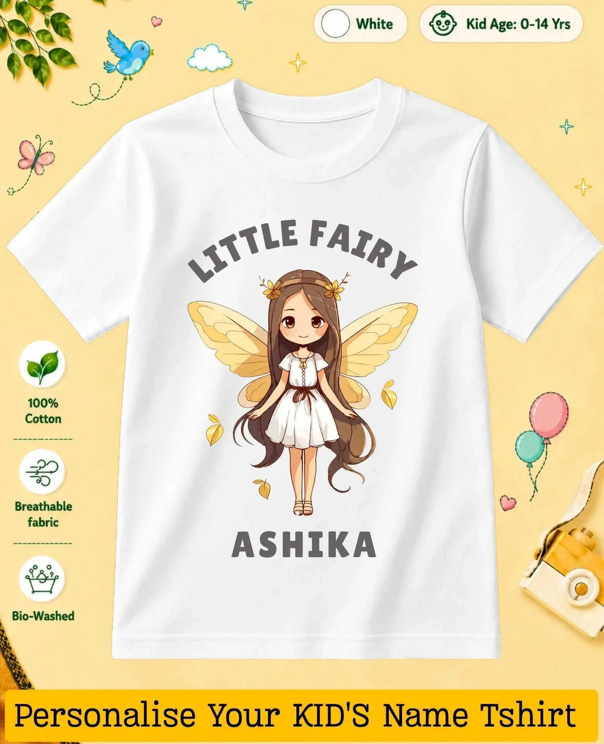 Princess Custom Kid Cotton Tshirt Swiftsoul