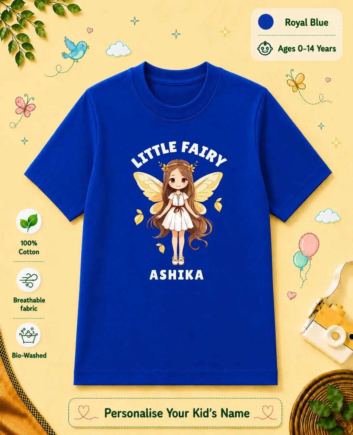 Princess Custom Kid Cotton Tshirt Swiftsoul