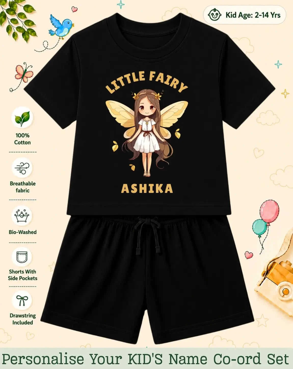 Princess Kid Custom Co-ord Set. Swiftsoul
