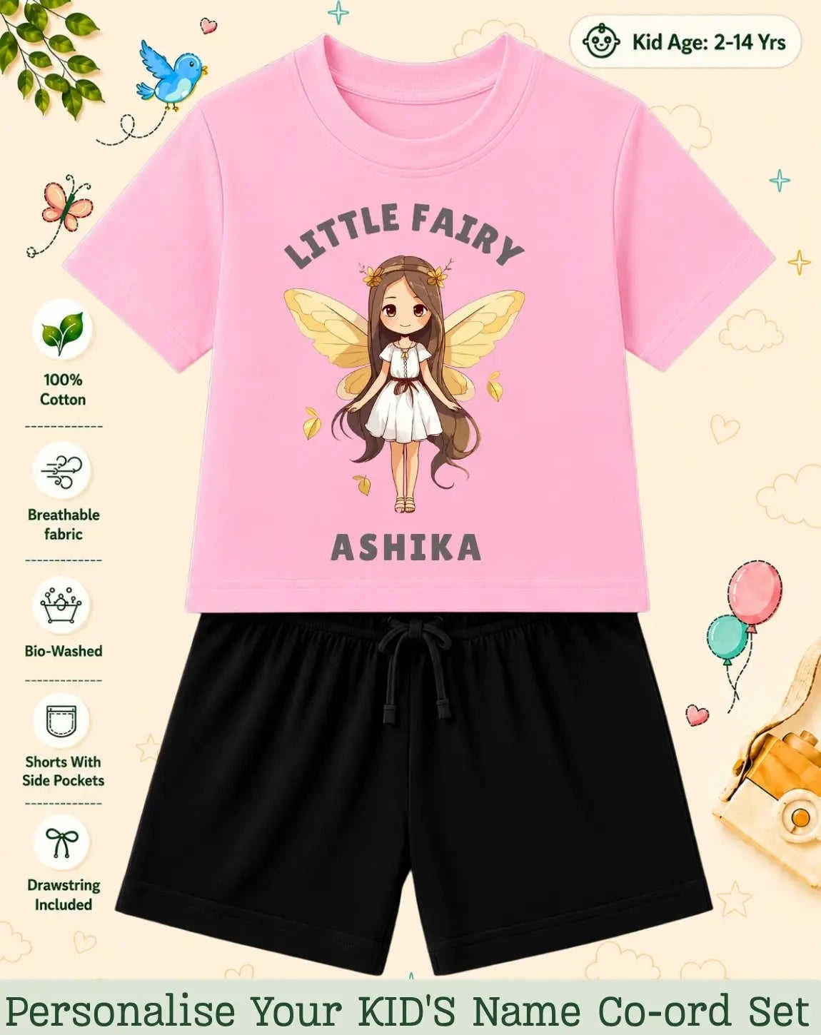 Princess Kid Custom Co-ord Set. Swiftsoul